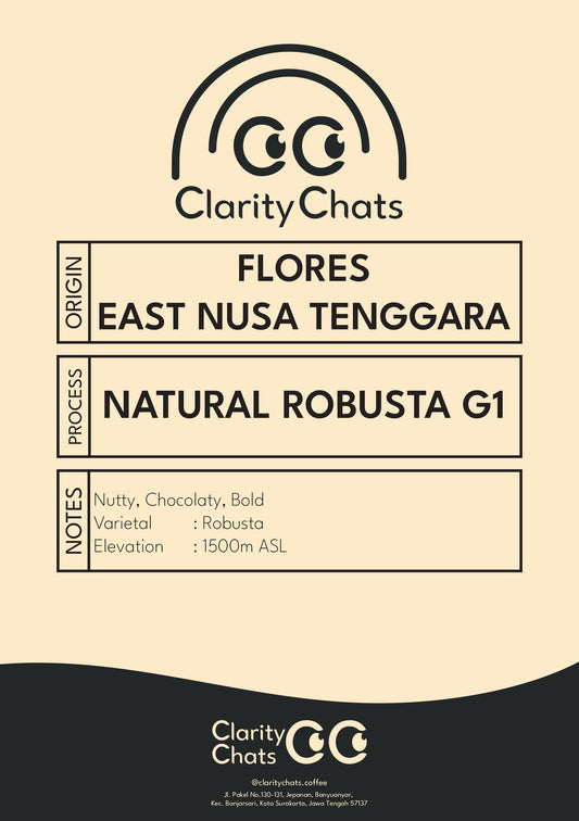 Flores G1 - Natural - Green Bean Robusta 1KG