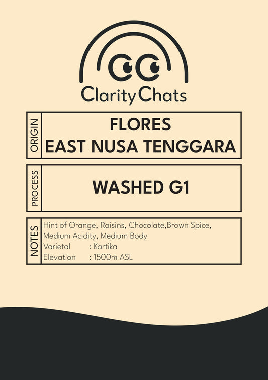 Flores G1 - Classic Washed - Green Bean Arabica 1KG