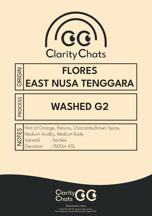 Flores G2 - Classic Washed - Green Bean Arabica 1KG