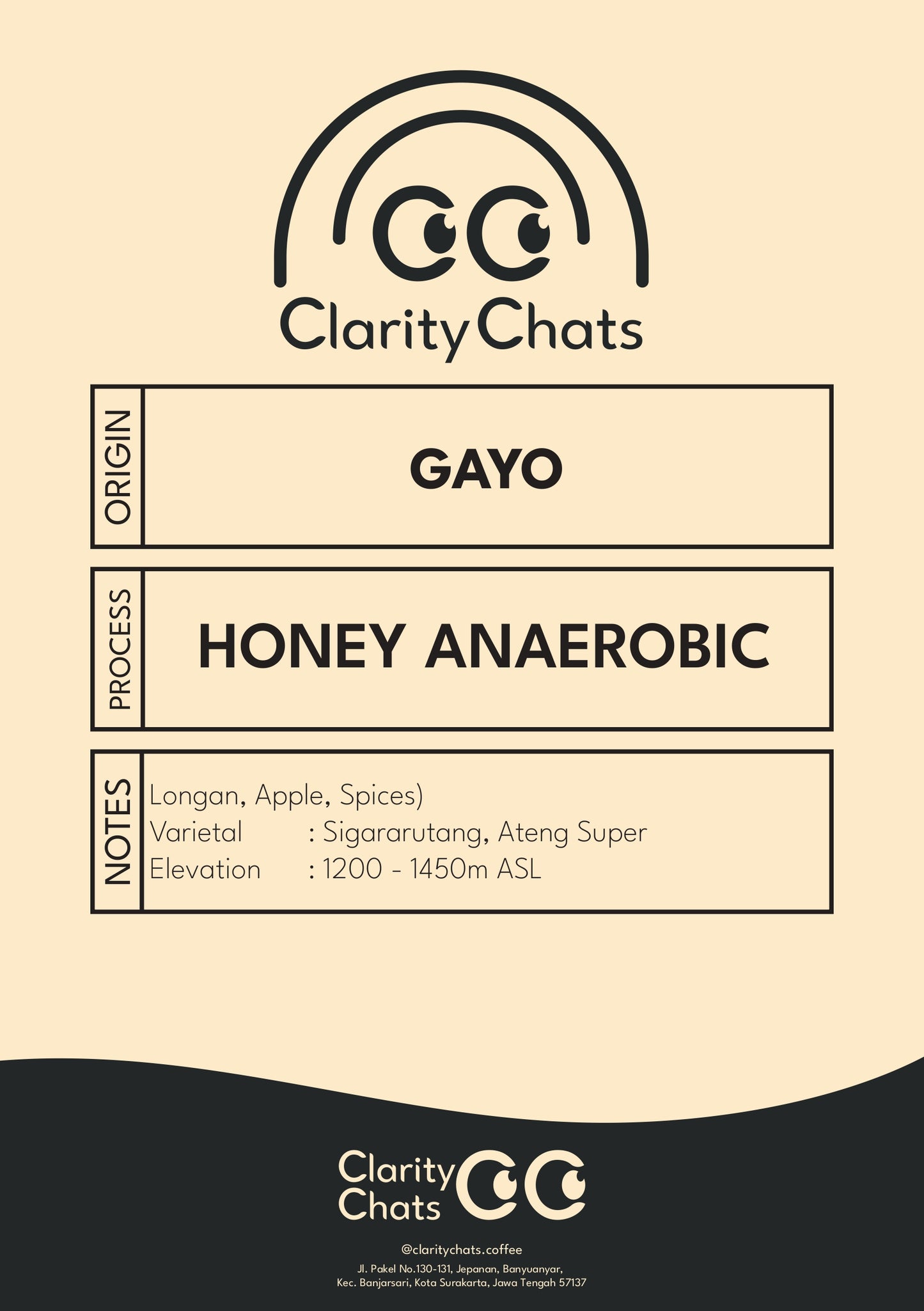 Gayo - Honey Anaerobic - Green Bean Arabica 1KG