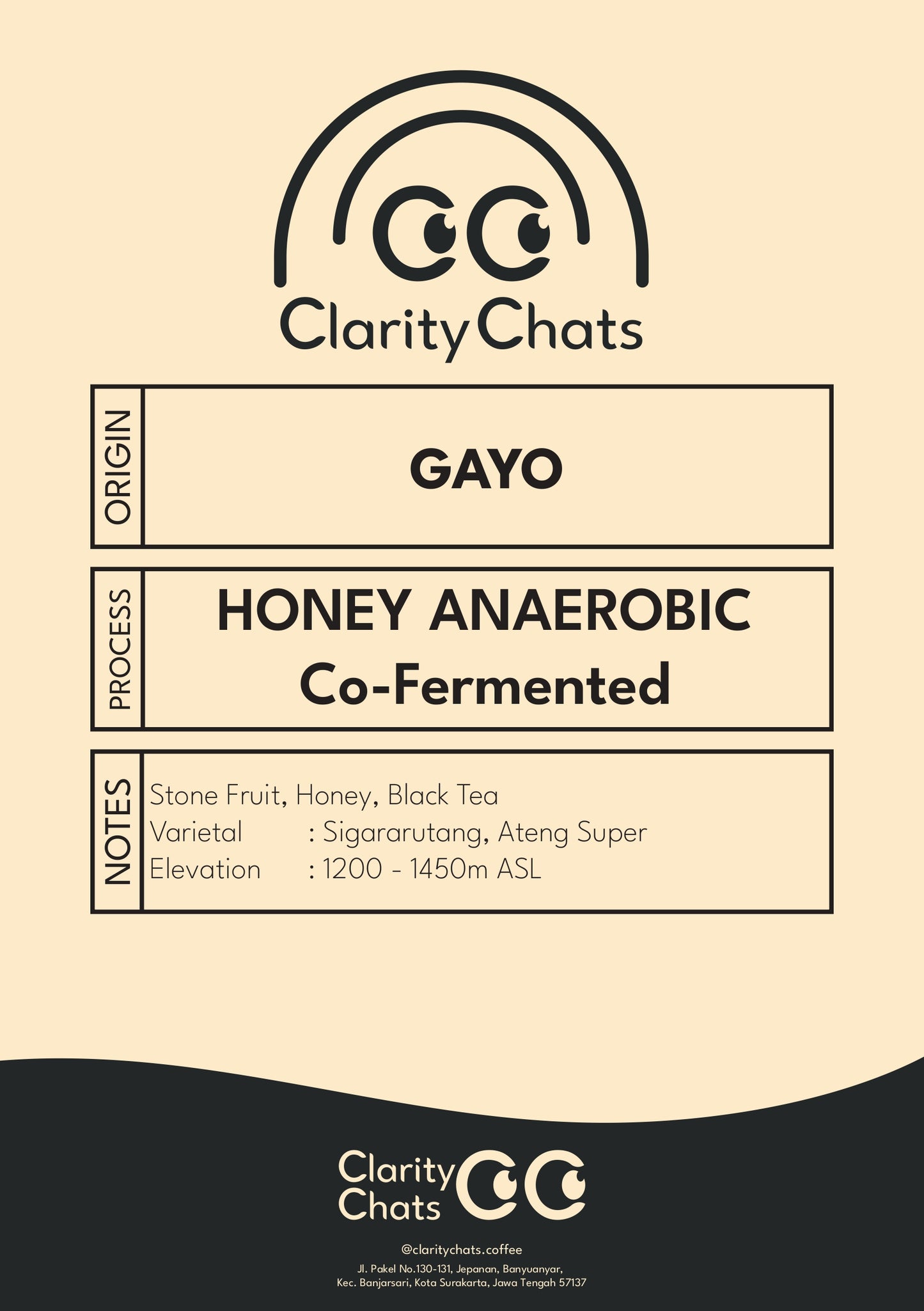 Gayo - Honey Anaerobic Co-Fermented - Green Bean Arabica 1KG