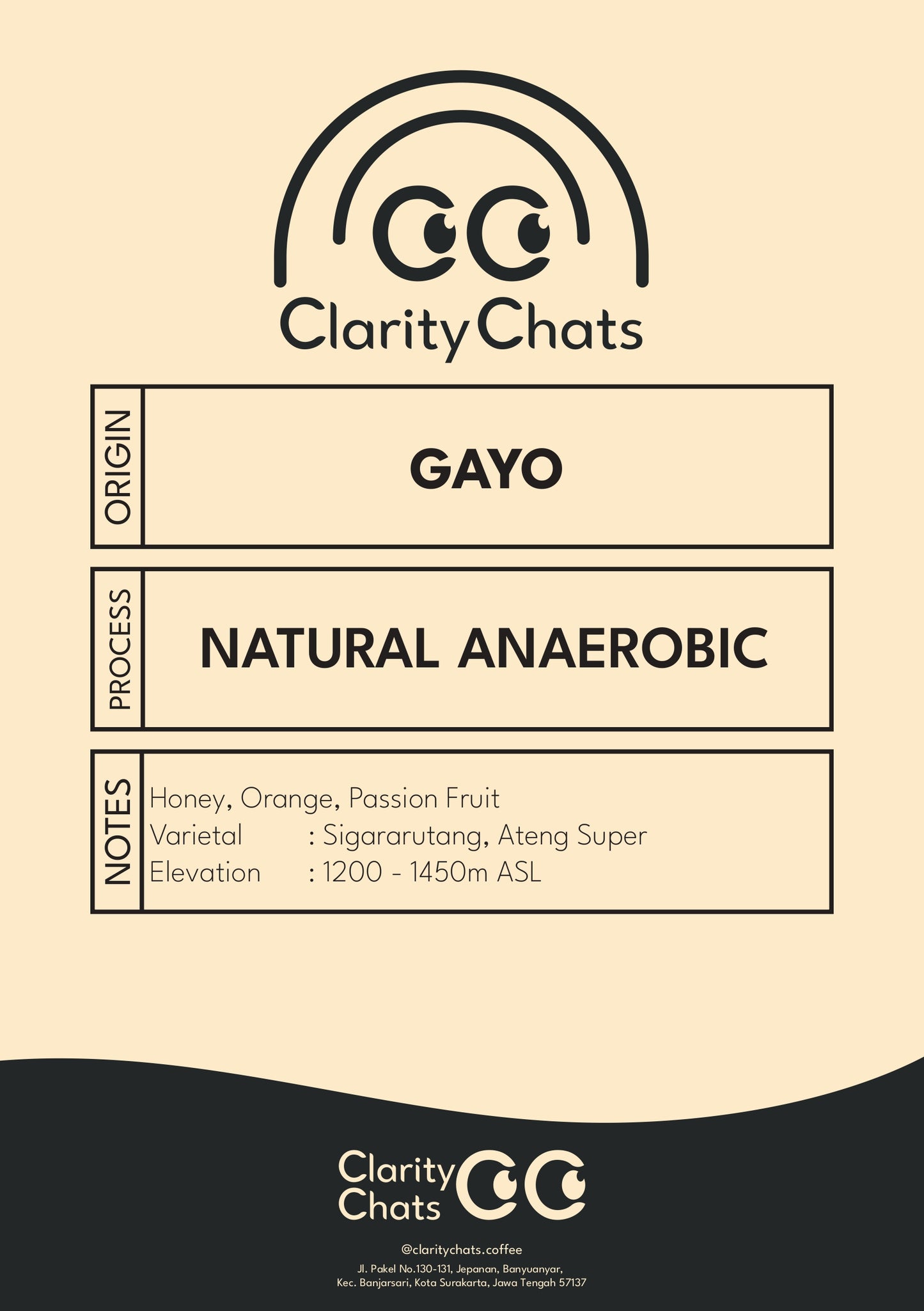 Gayo - Natural Anaerobic - Green Bean Arabica 1KG