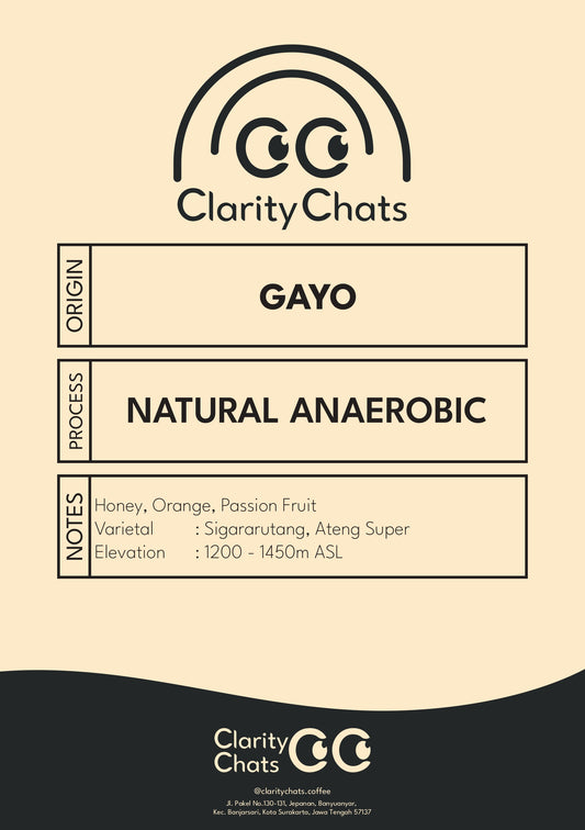 Gayo - Natural Anaerobic - Green Bean Arabica 1KG