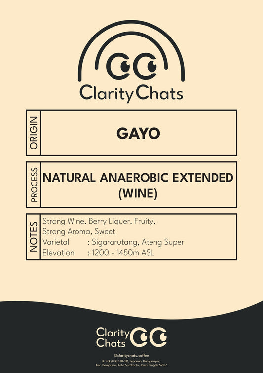 Gayo - Anaerobic Extended (Wine) - Green Bean Arabica 1KG