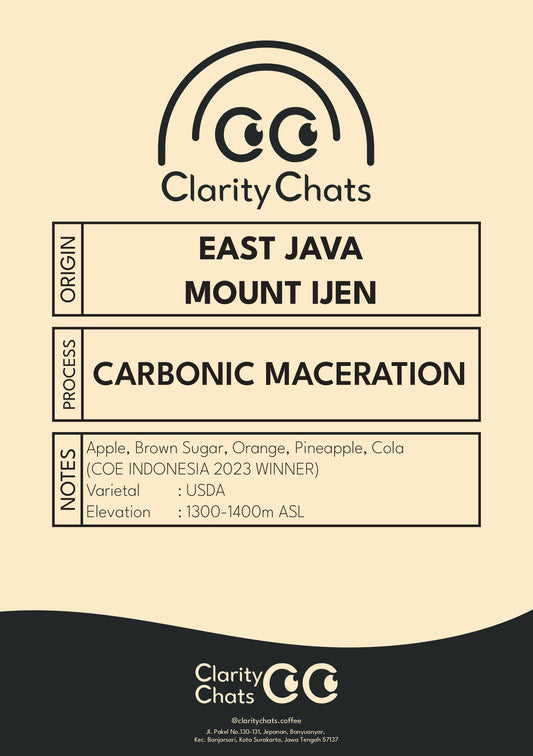 Ijen - Carbonic Maceration - Green Bean Arabica 1KG