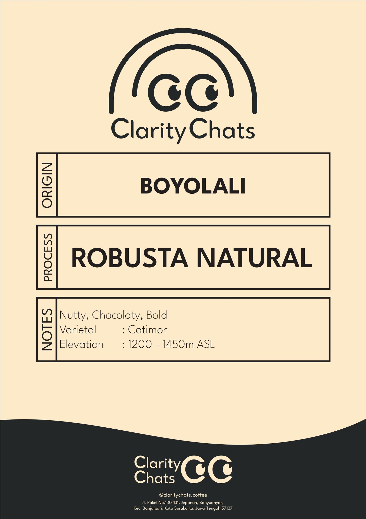 Boyolali - Natural - Green Bean Robusta 1KG