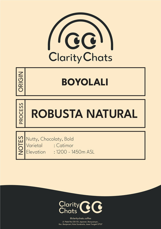Boyolali - Natural - Green Bean Robusta 1KG